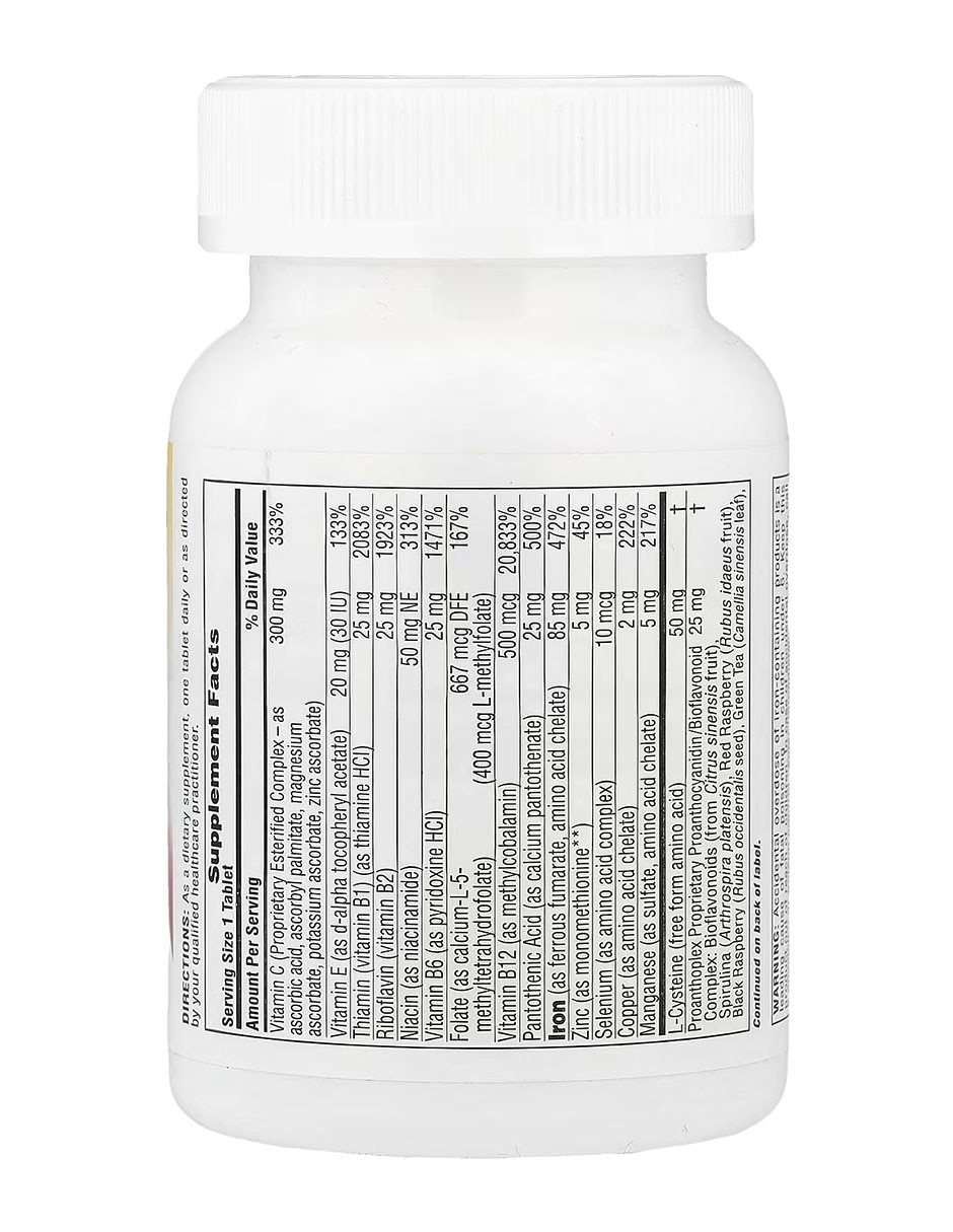 Hema-plex hierro con nutrientes esenciales para glóbulos rojos sanos Naturesplus con hierro