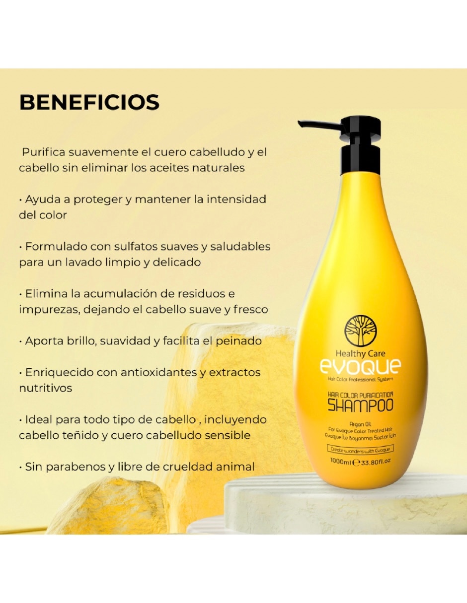Shampoo protector de color para cabello todo tipo Purifiying 1L