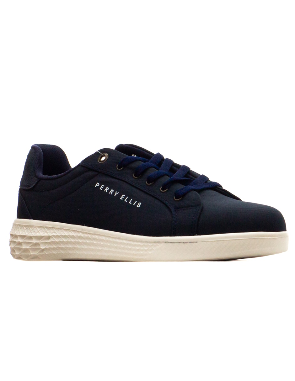 Tenis de piel perry ellis para hombre