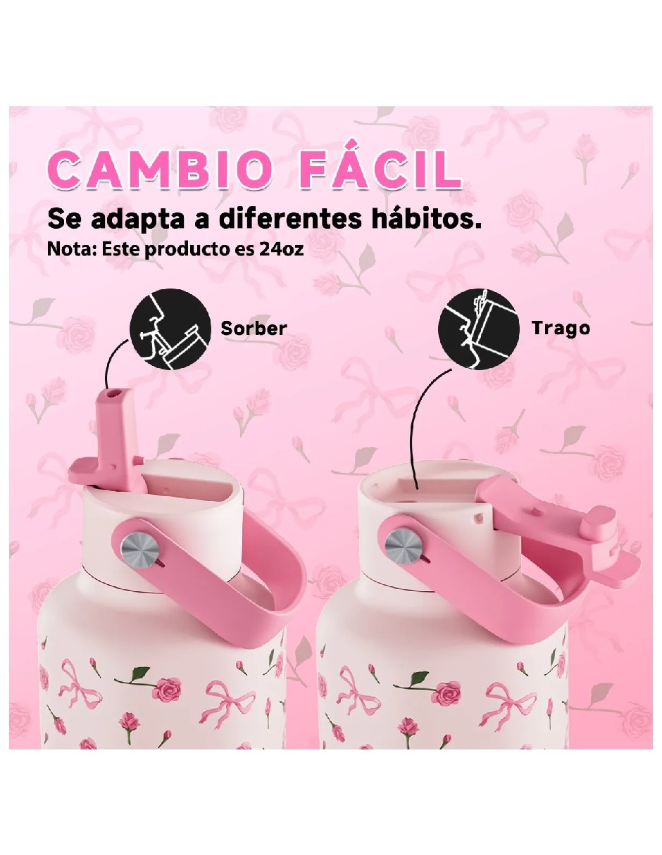 Termo Genérica de acero inoxidable con tapa flip top