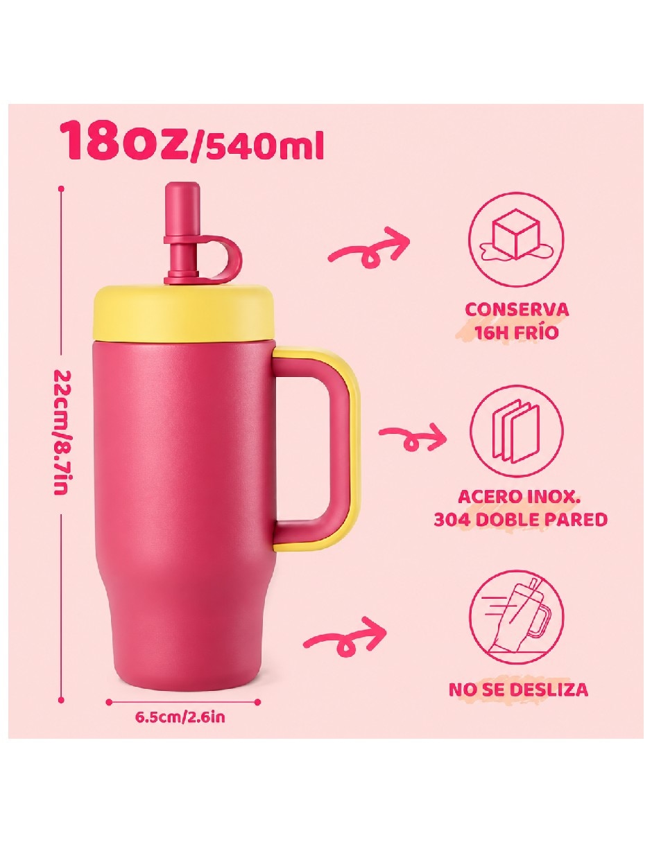 Set termo Genérica de acero inoxidable con tapa rosca