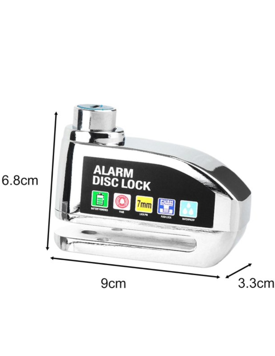 Candado con alarma de llave 5
