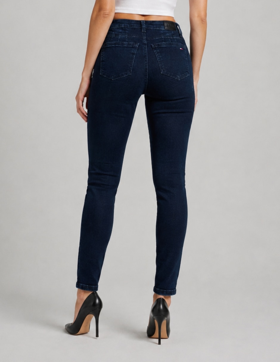 Jeans/jegging/jeans jogger regular skinny cintura alta 25253-d para mujer 2