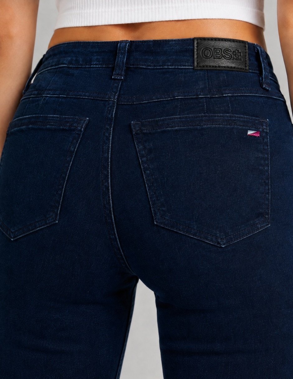 Jeans/jegging/jeans jogger regular skinny cintura alta 25253-d para mujer 4
