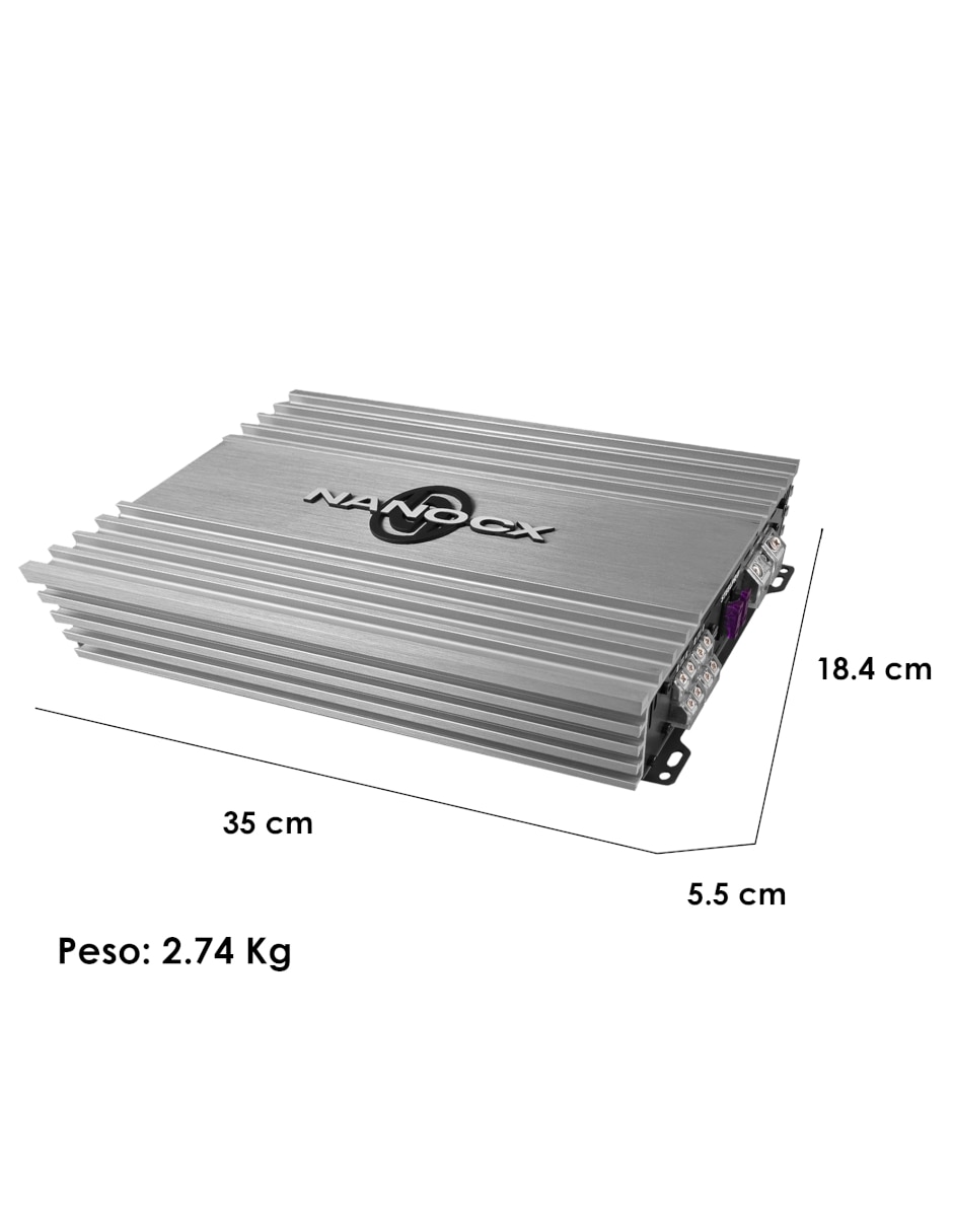 Amplificador para auto Steelpro CX-4X480 de 9 V