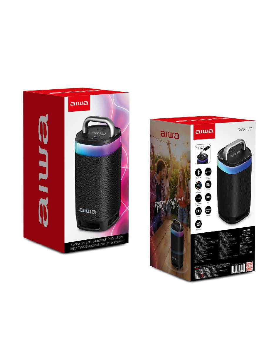 Bocina portátil Aiwa Aws68bt bluetooth