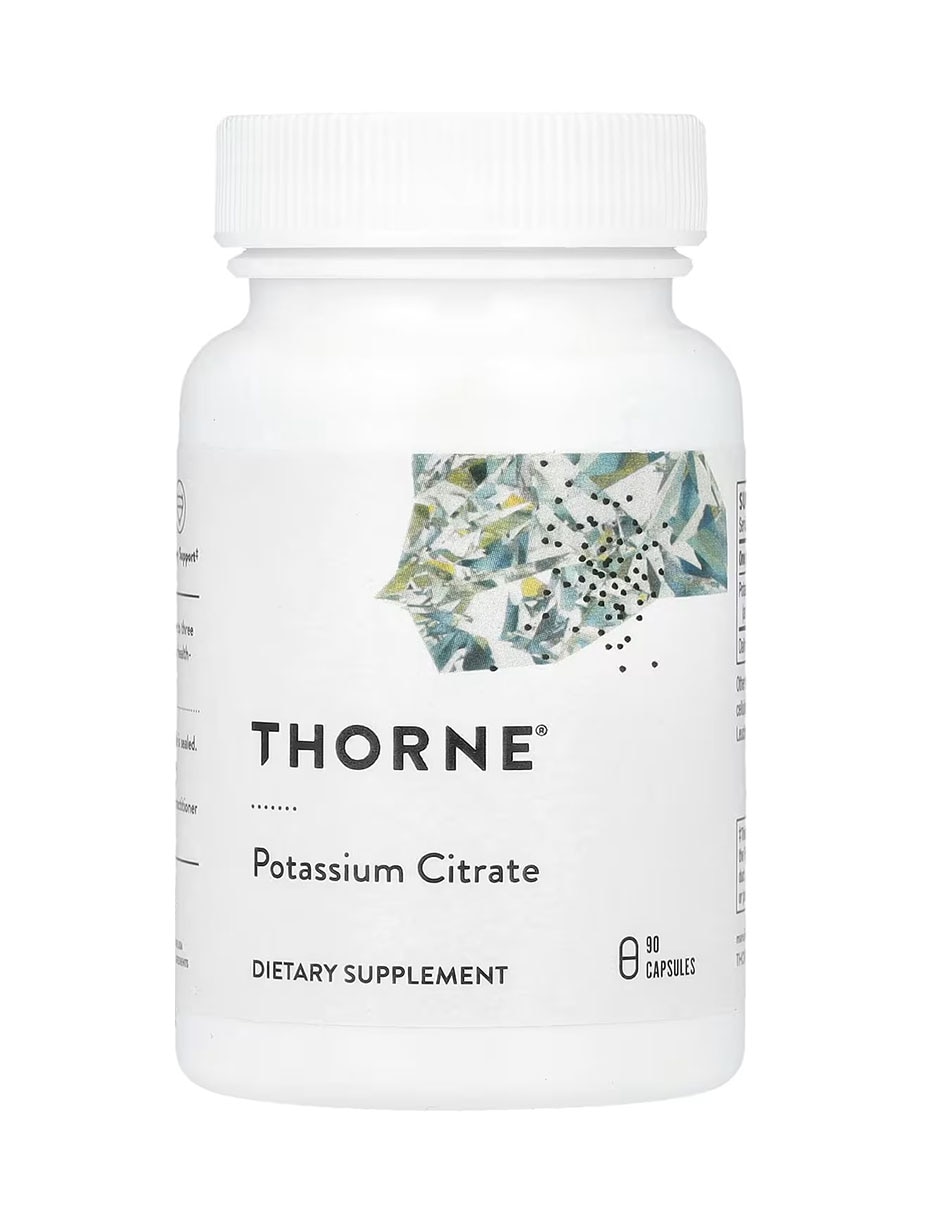 Citrato de potasio Thorne con Citrato de potasio de 90 cápsulas