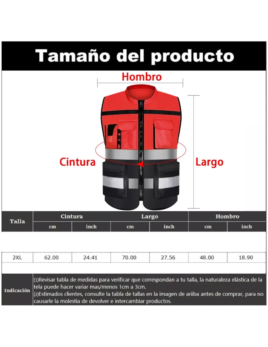 Chaleco genérica repelente al agua con bolsillos para hombre