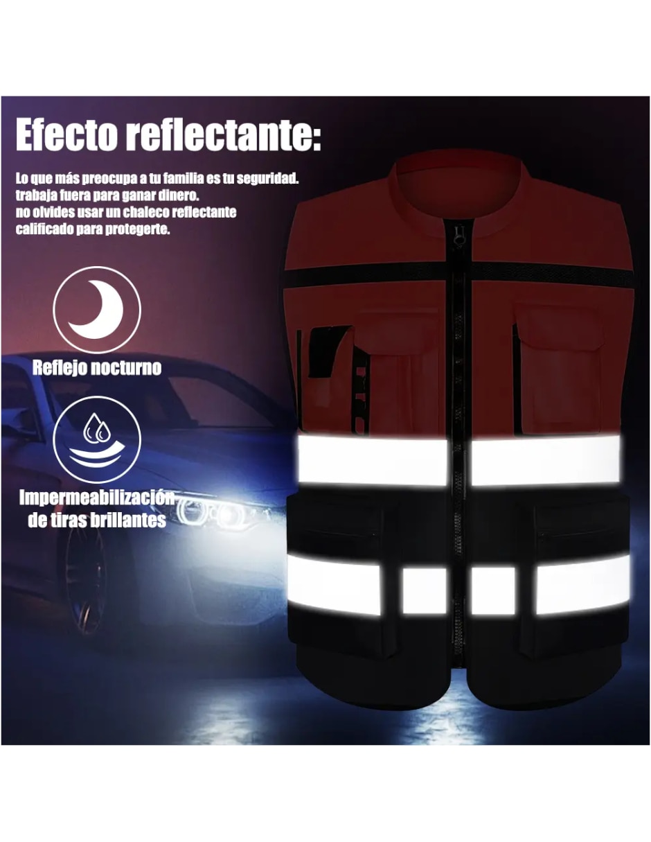 Chaleco genérica repelente al agua con bolsillos para hombre