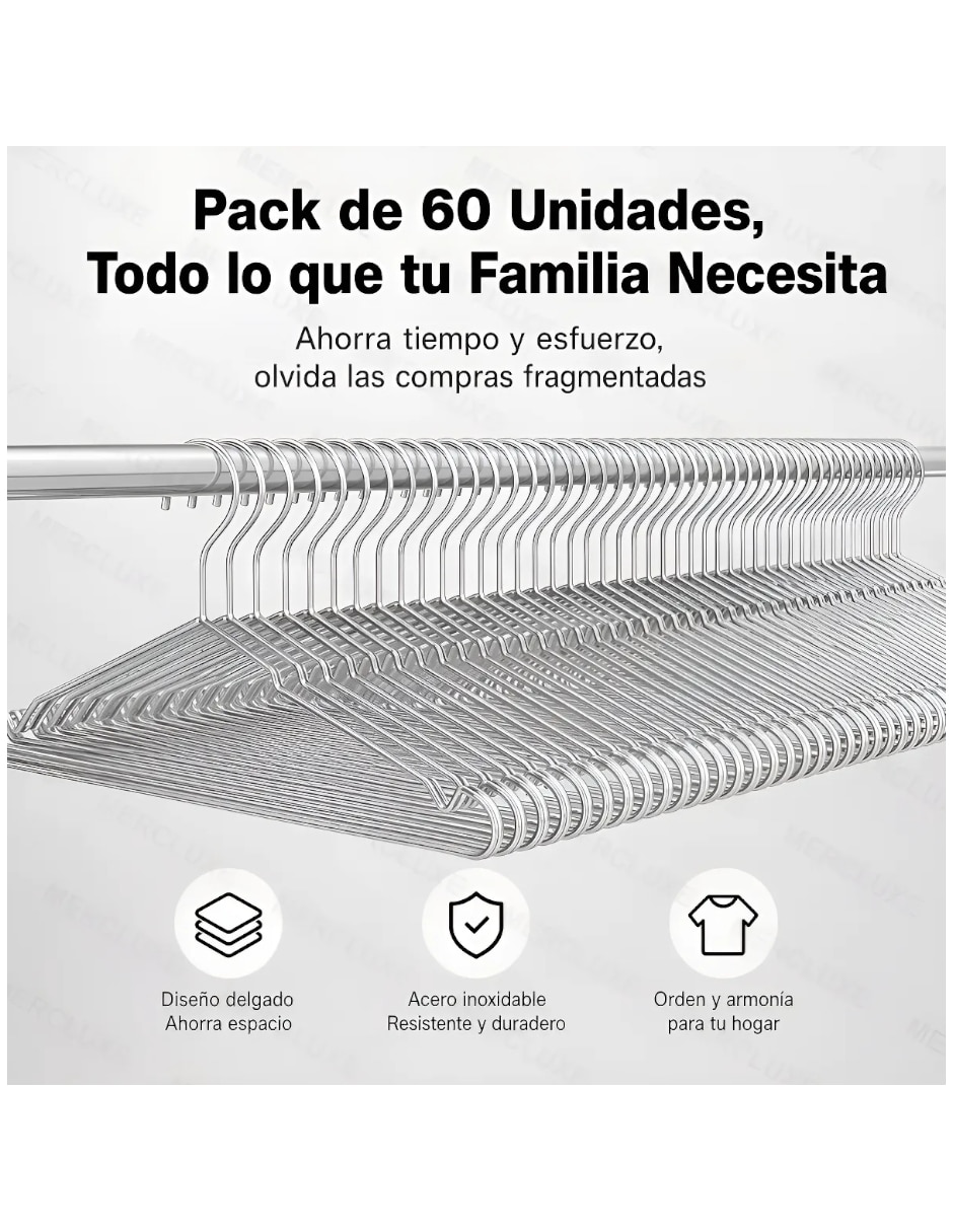Set gancho Genérica de acero inoxidable 50 piezas