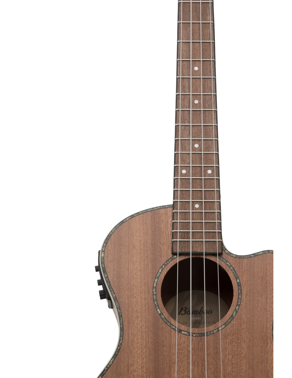 Ukelele Concierto Bamboo U-23-sapele-c-q de sapele laminado