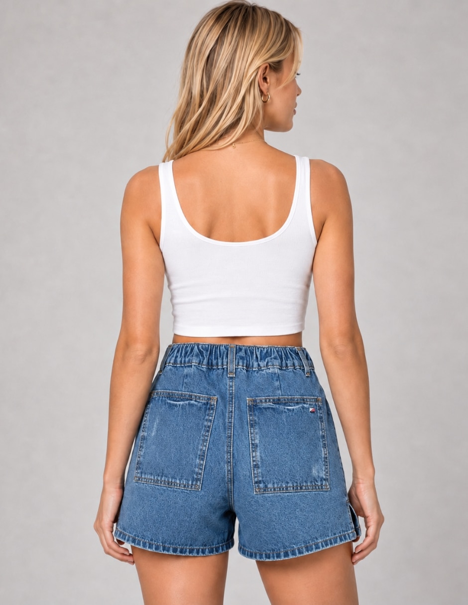 Short de mezclilla para mujer 4