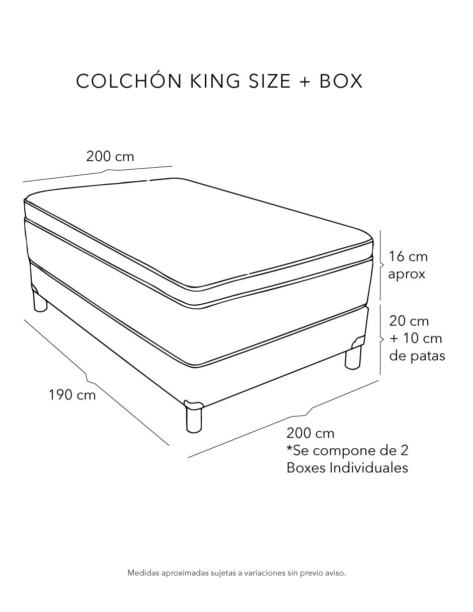 Juego de colchón y box 8