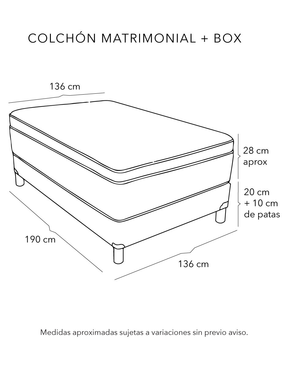 Juego de colchón y box 7