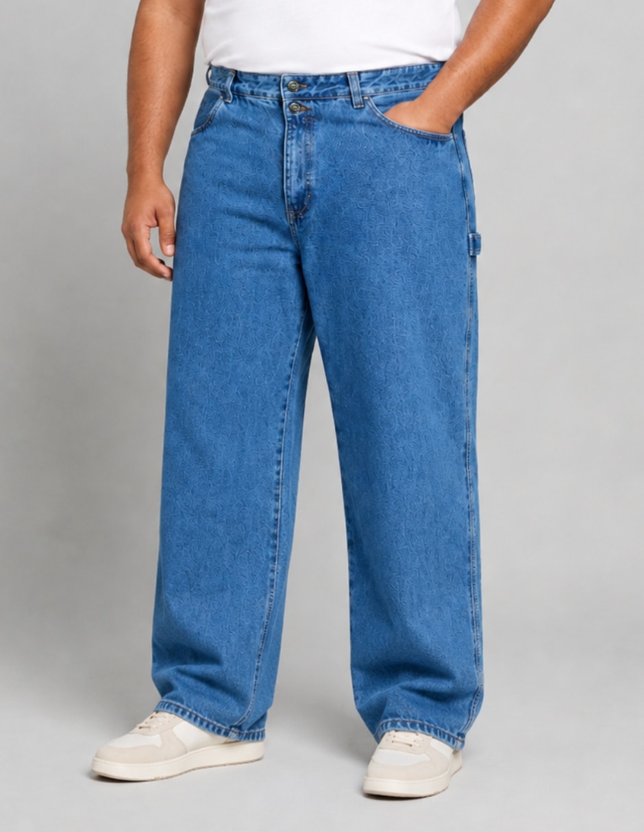 Jeans carpenter loose para hombre