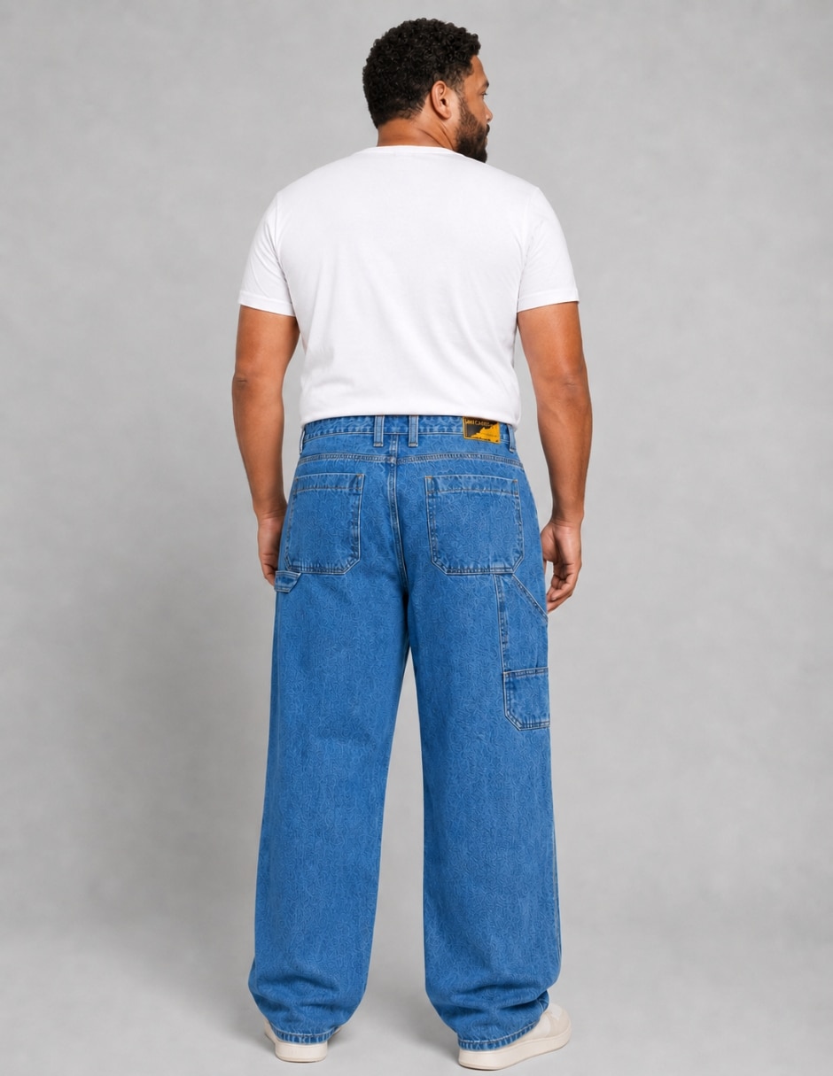 Jeans carpenter loose para hombre 2