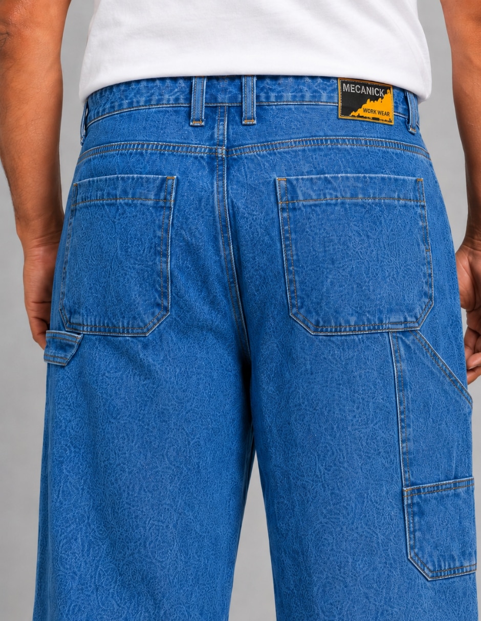 Jeans carpenter loose para hombre 4