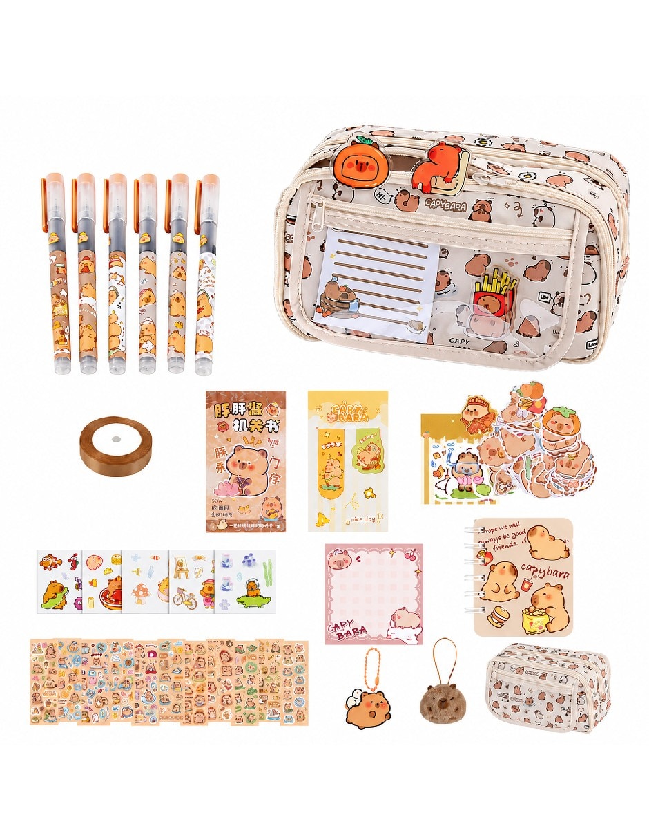 Set escolar con 130 piezas Set escolar con 130 piezas