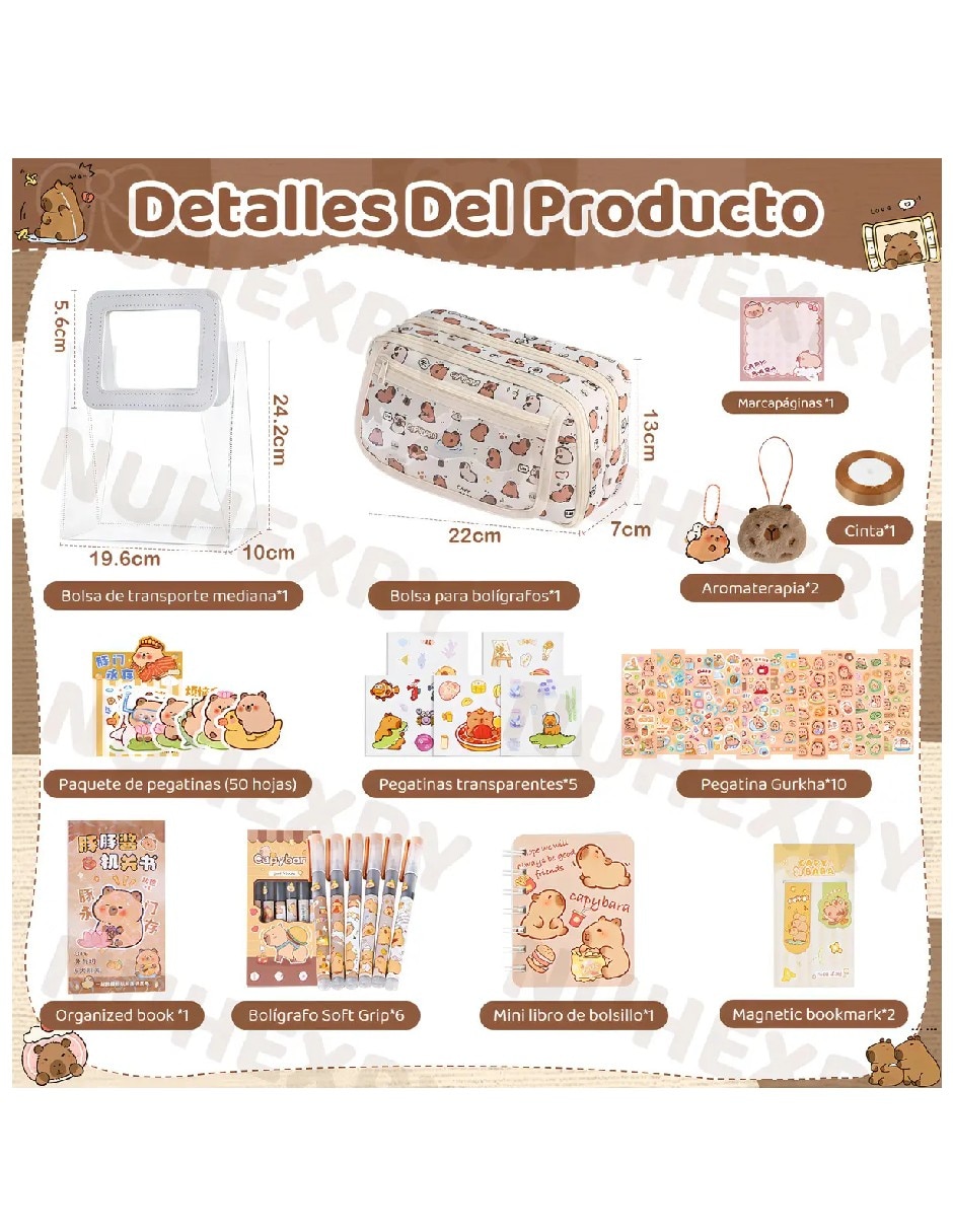 Set escolar Genérica con 130 piezas