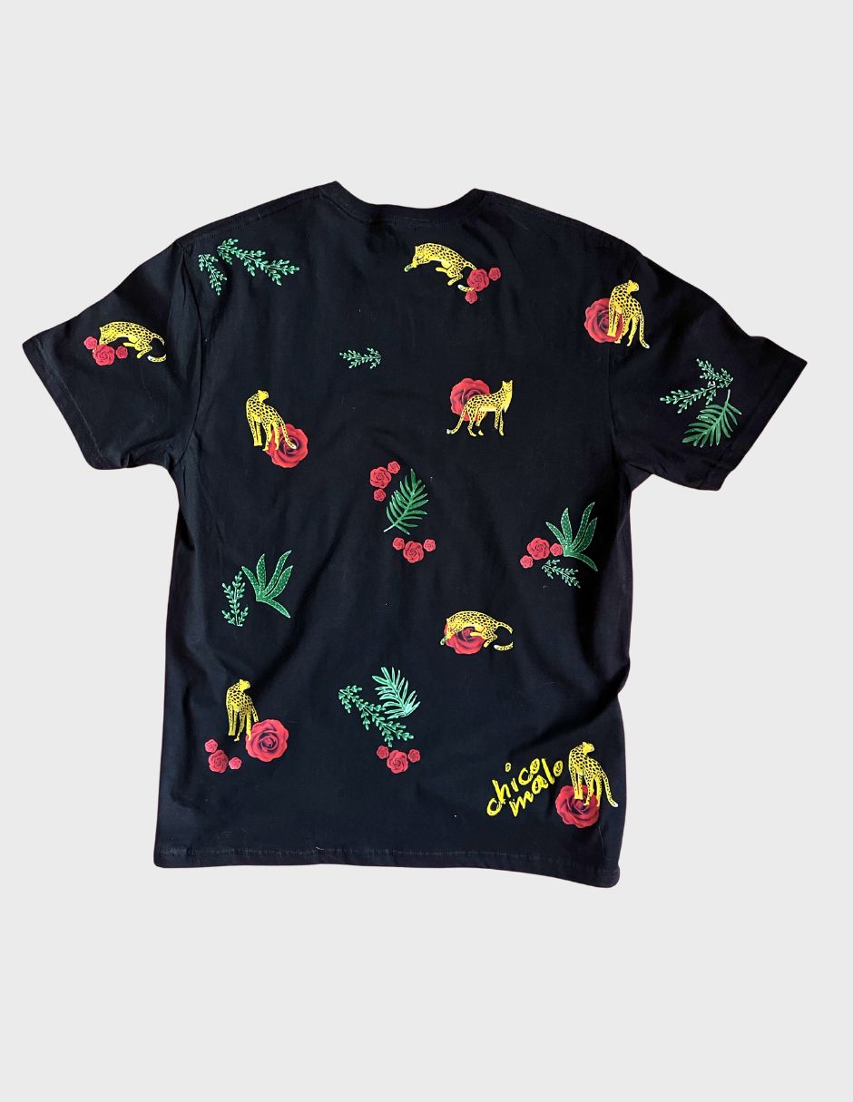 Playera manga corta chico malo cuello redondo para mujer