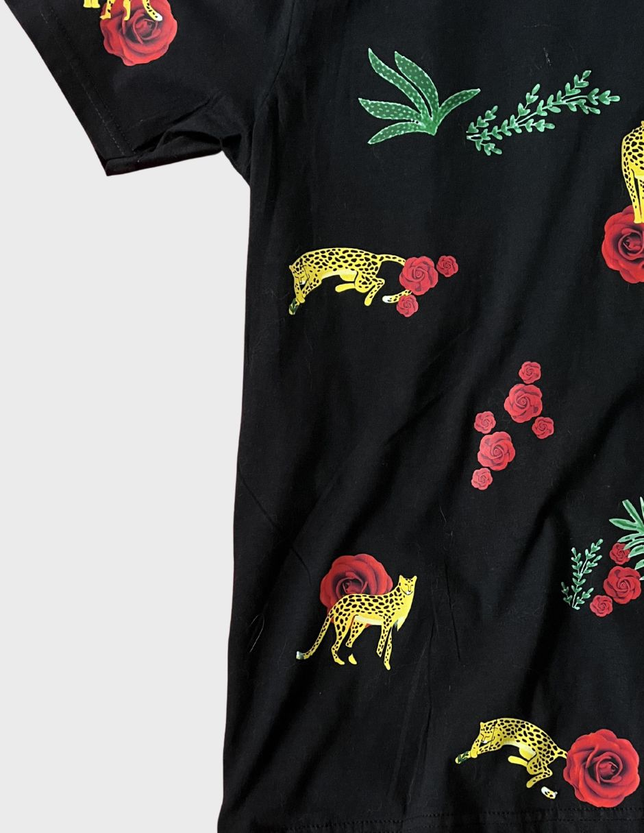 Playera manga corta chico malo cuello redondo para mujer