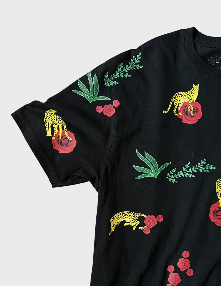 Playera manga corta chico malo cuello redondo para mujer