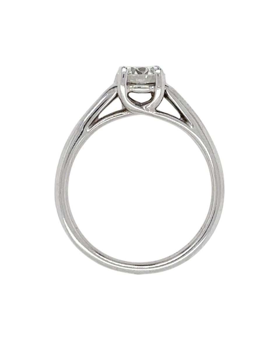 Solitario de oro blanco 14 k idc diamante