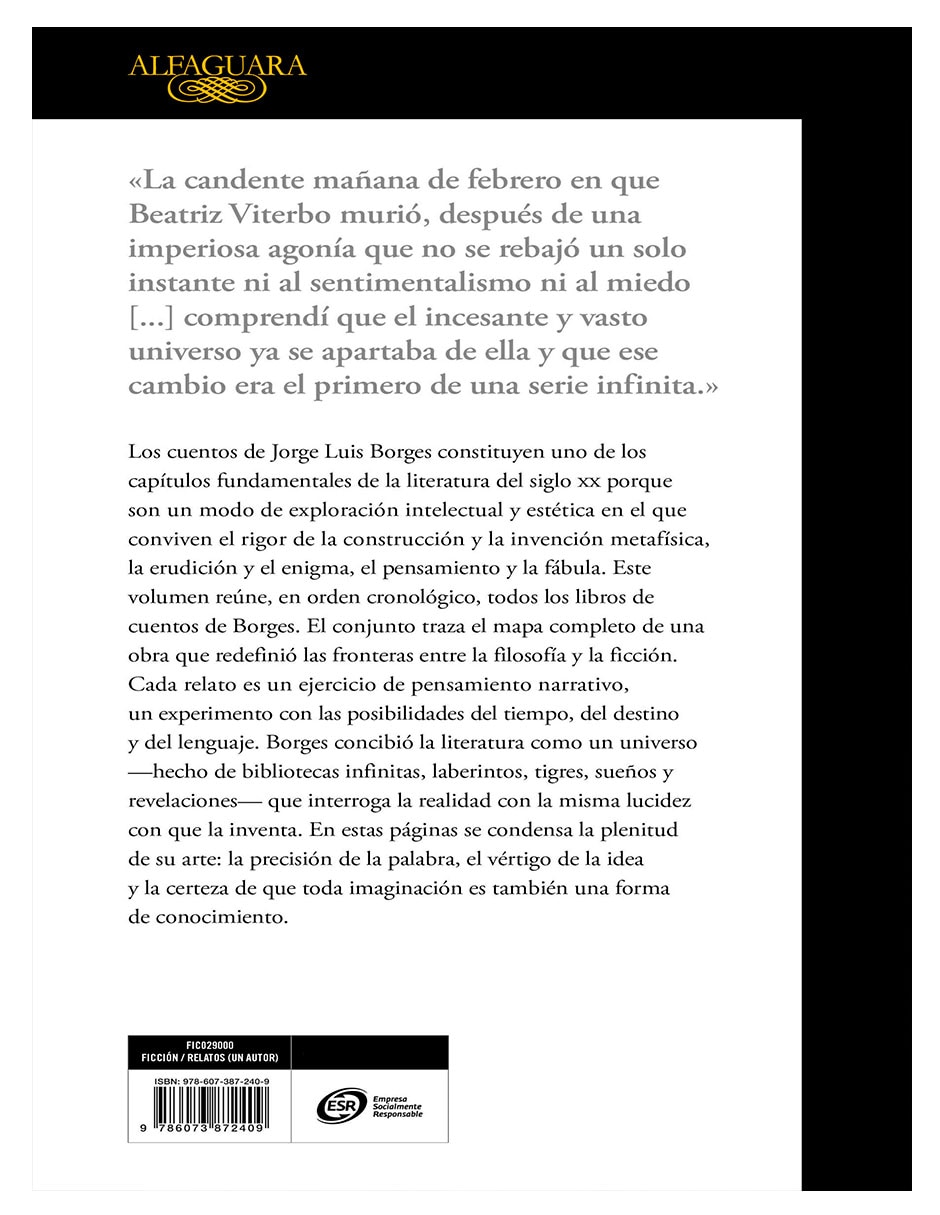 Libro Cuentos completos: Jorge Luis Borges de Jorge Luis Borges