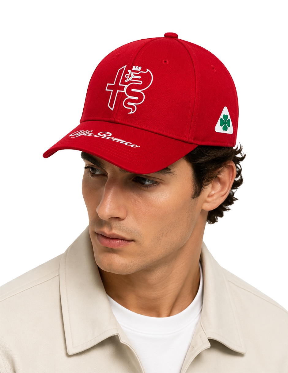 Gorra con visera curva casual Alfa Romeo para hombre