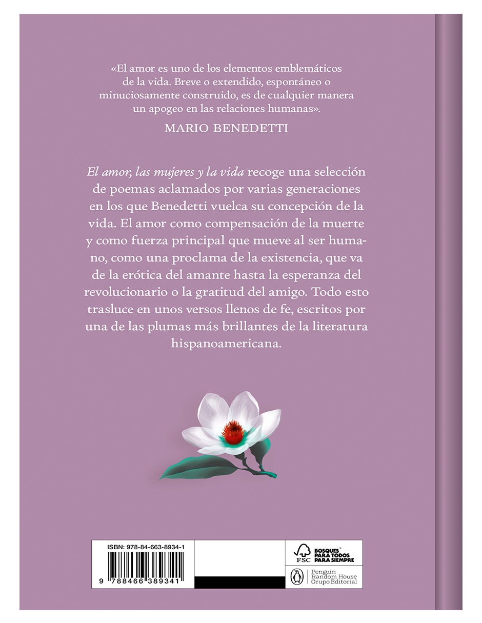 Libro el amor las mujeres y la vida editorial de Mario Benedetti