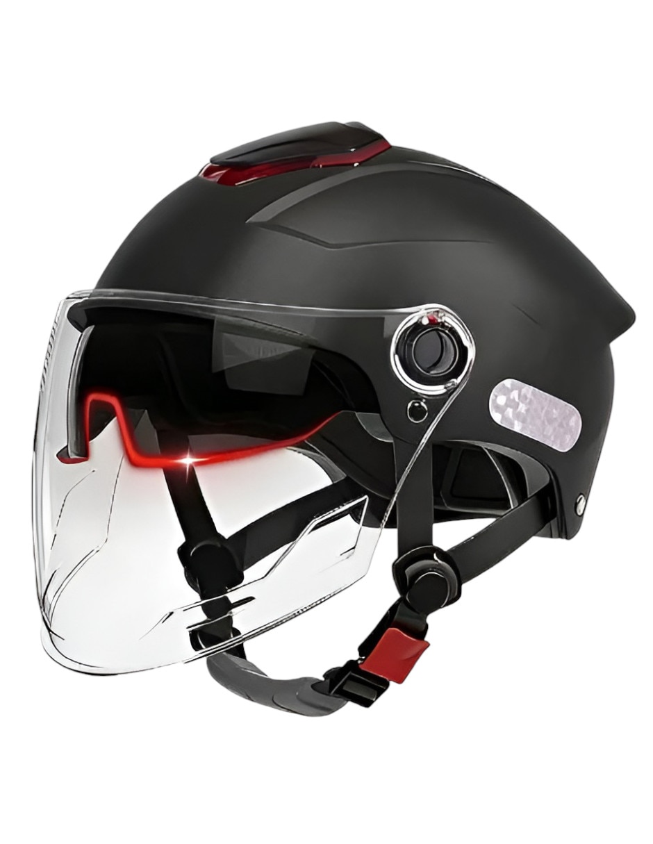 Casco 3/4 para motocicleta urbana unisex