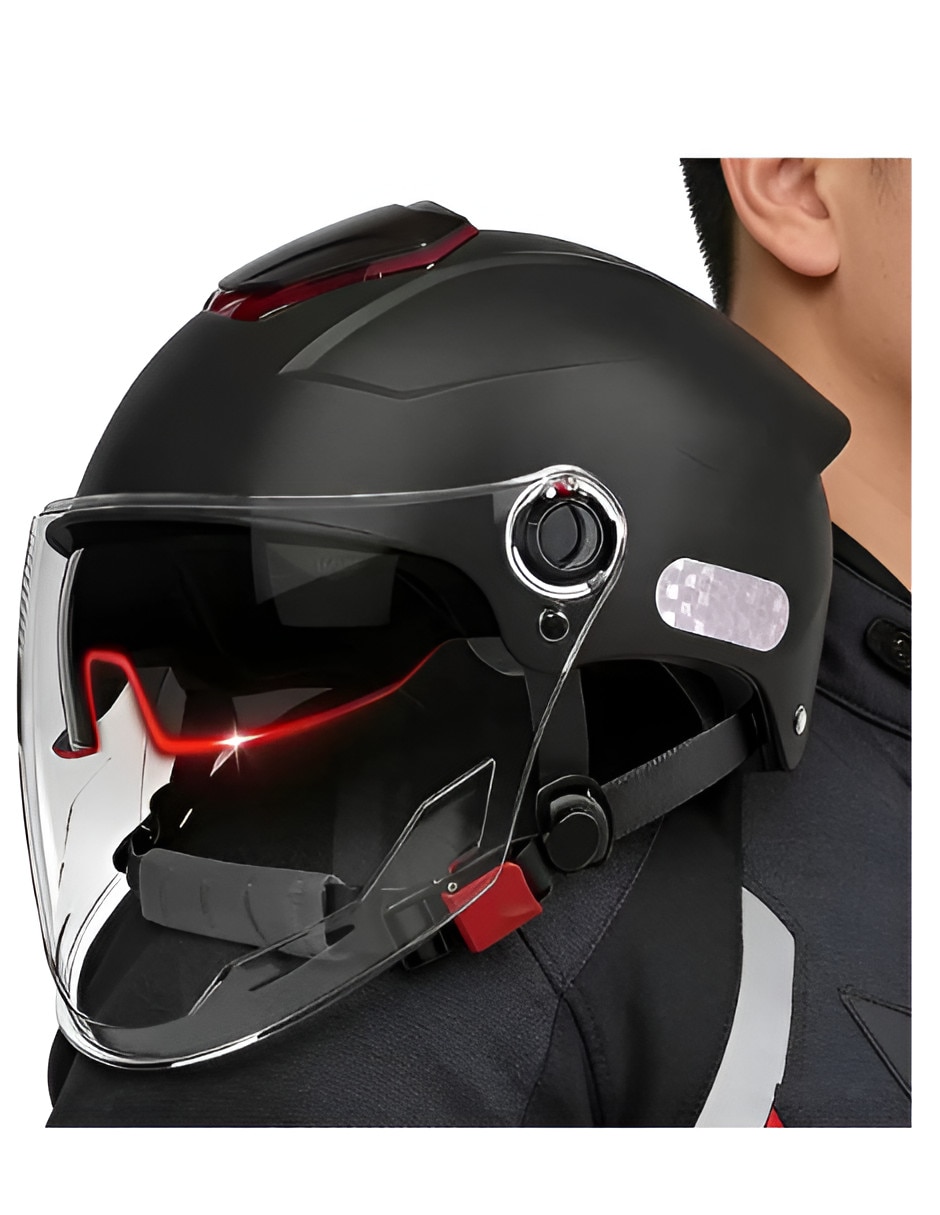Casco 3/4 para motocicleta urbana unisex 2