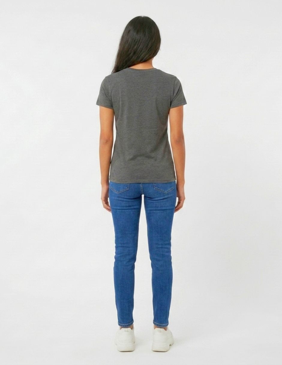 Playera manga corta chico malo cuello redondo para mujer