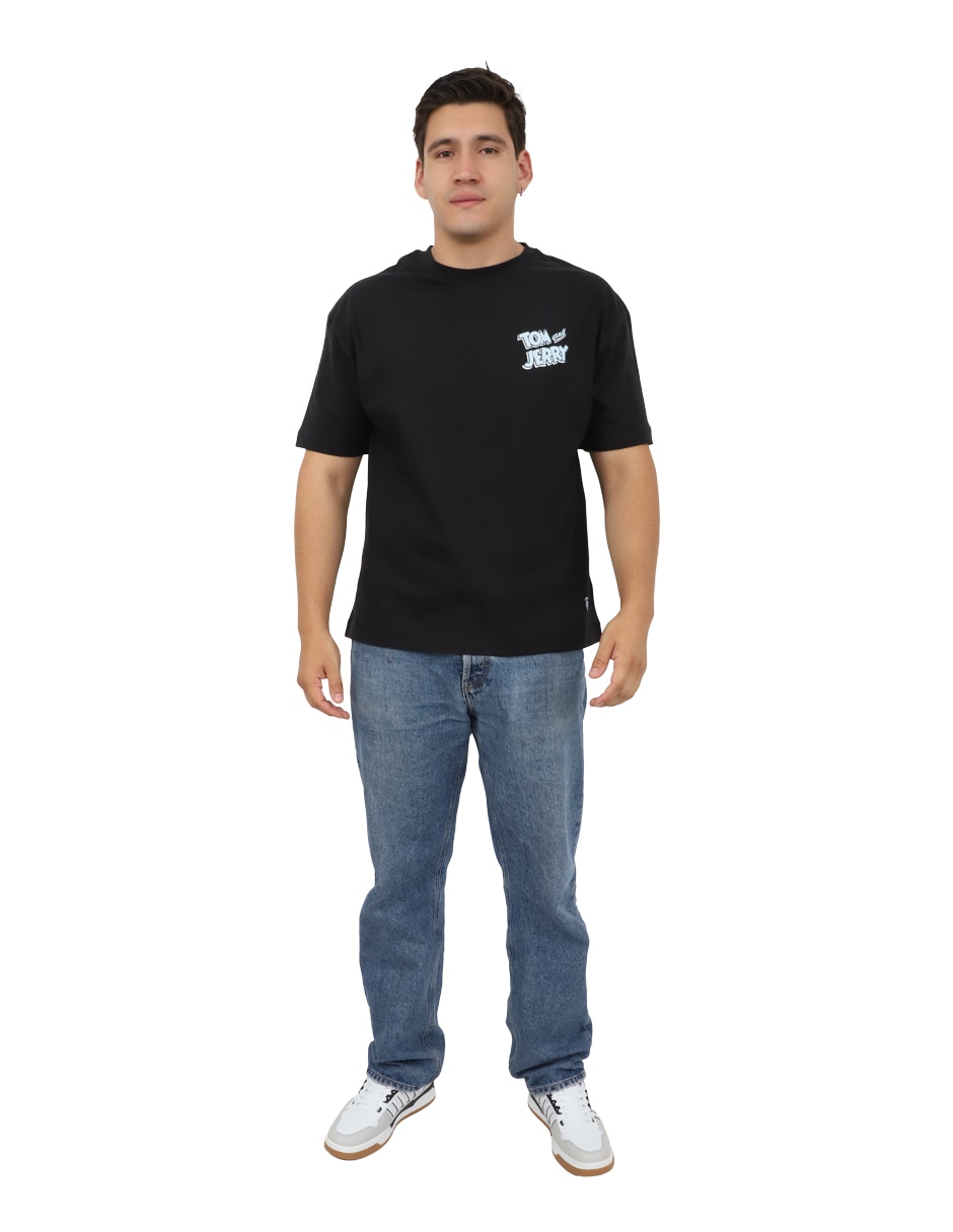 Playera Tom & Jerry cuello redondo para hombre Playera Tom & Jerry cuello redondo para hombre