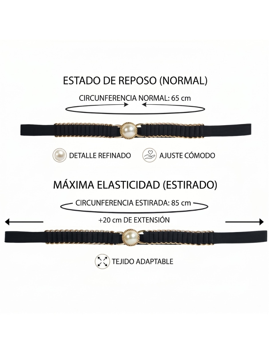 Set cinturón casual Twist Side para mujer