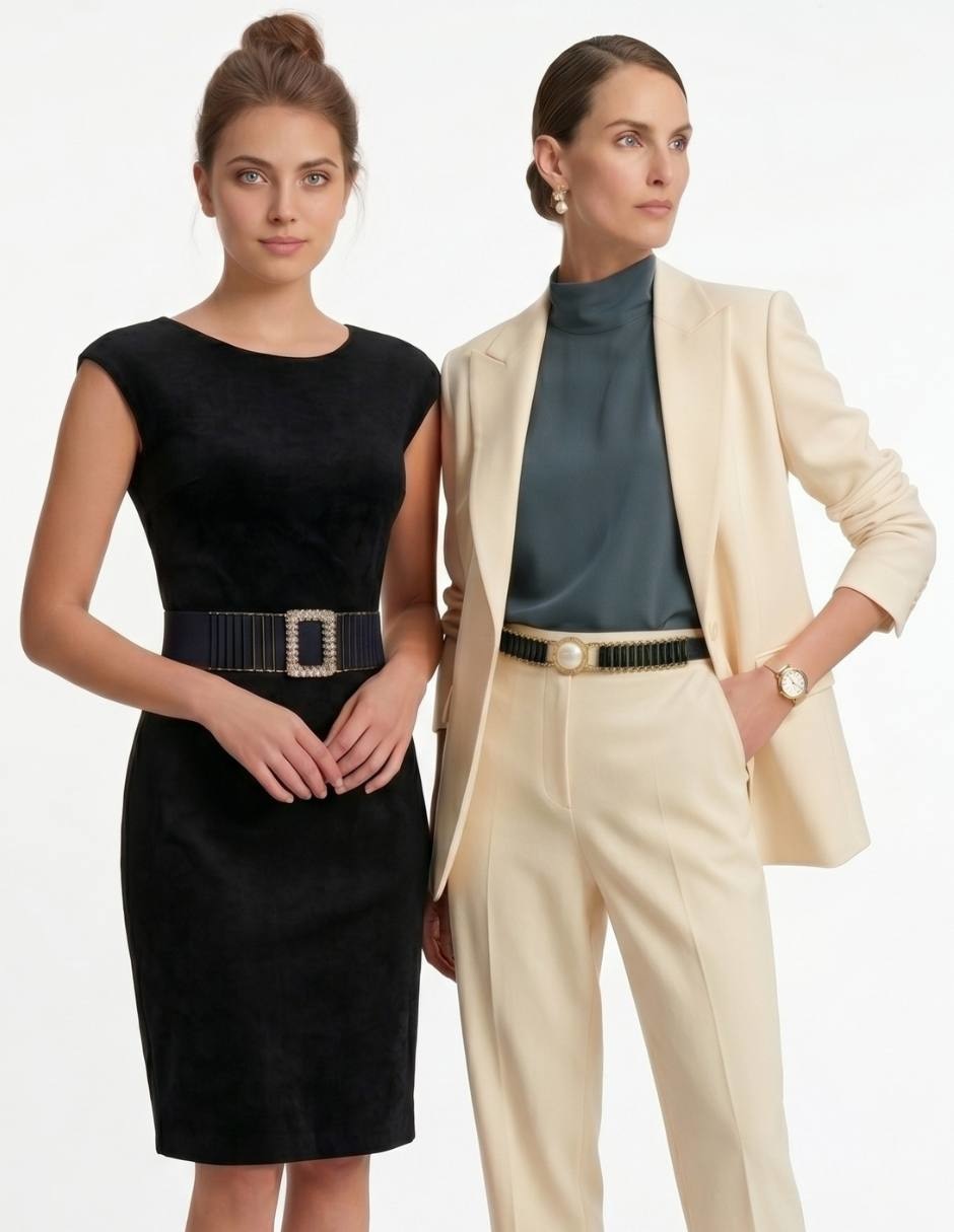 Set cinturón casual Twist Side para mujer