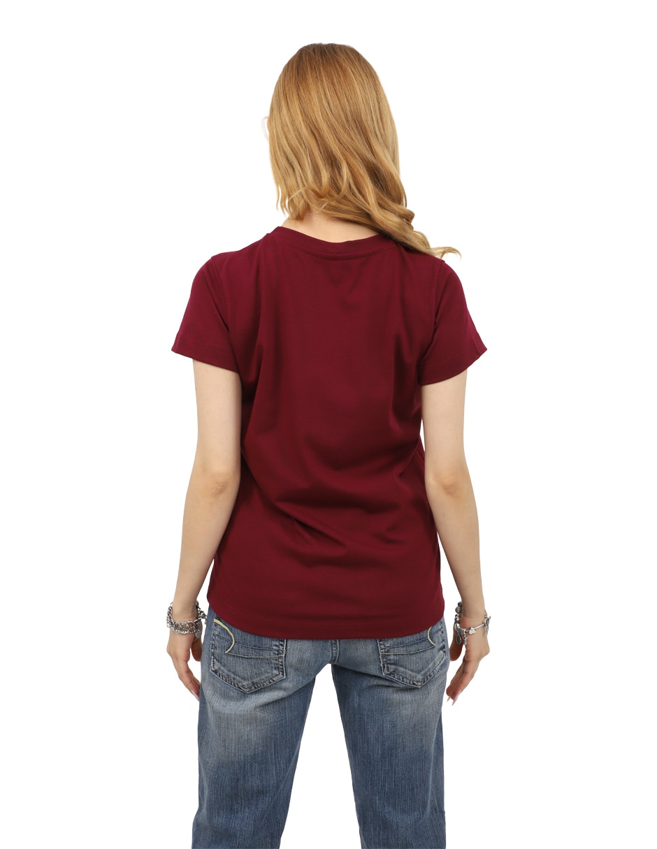 Playera manga corta k-swiss tile cuello redondo para mujer