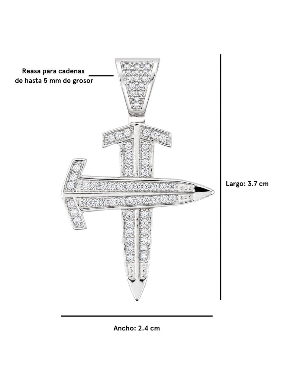 Dije de cruz Crixus Joyeria de plata P 925