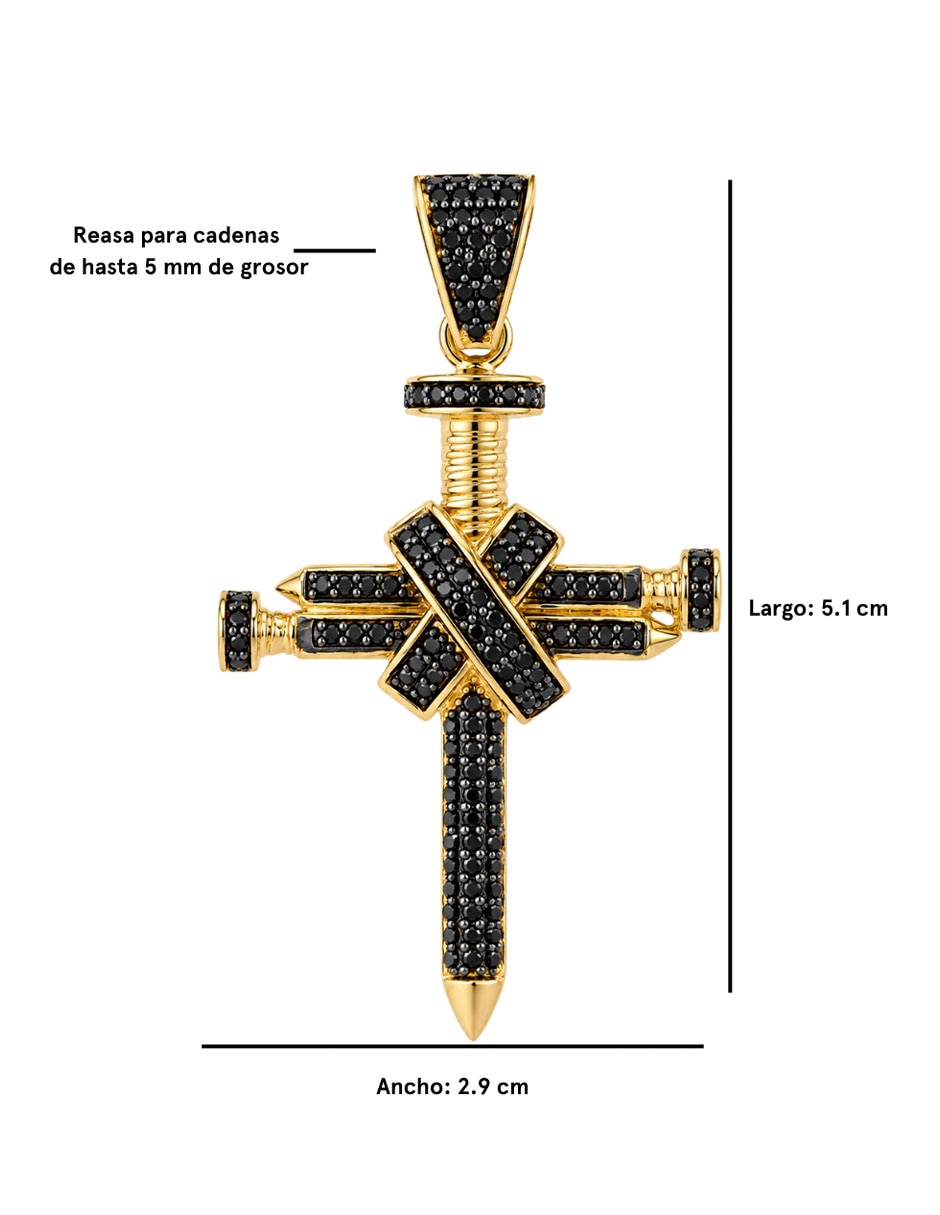 Dije de cruz Crixus Joyeria de oro 10 K