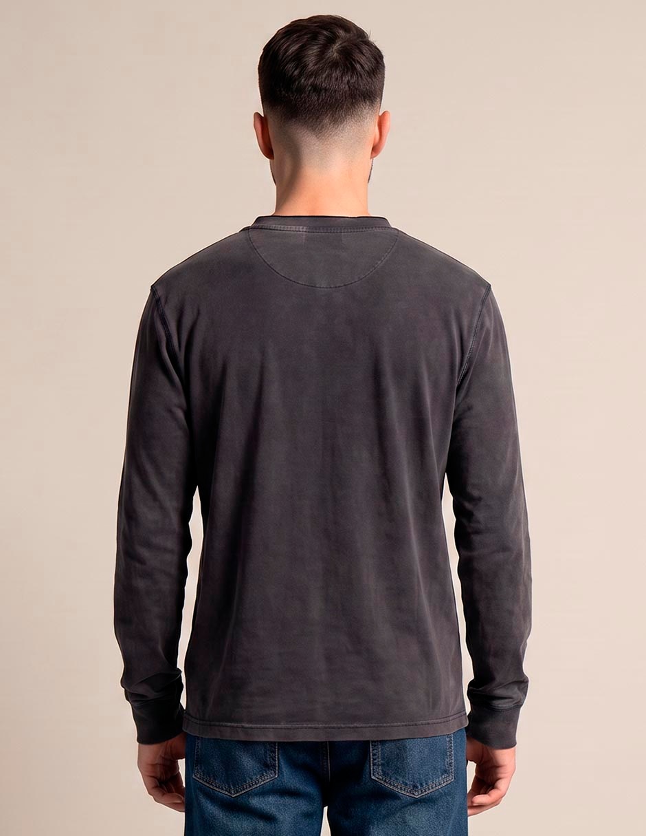 Playera manga larga cuello redondo 2