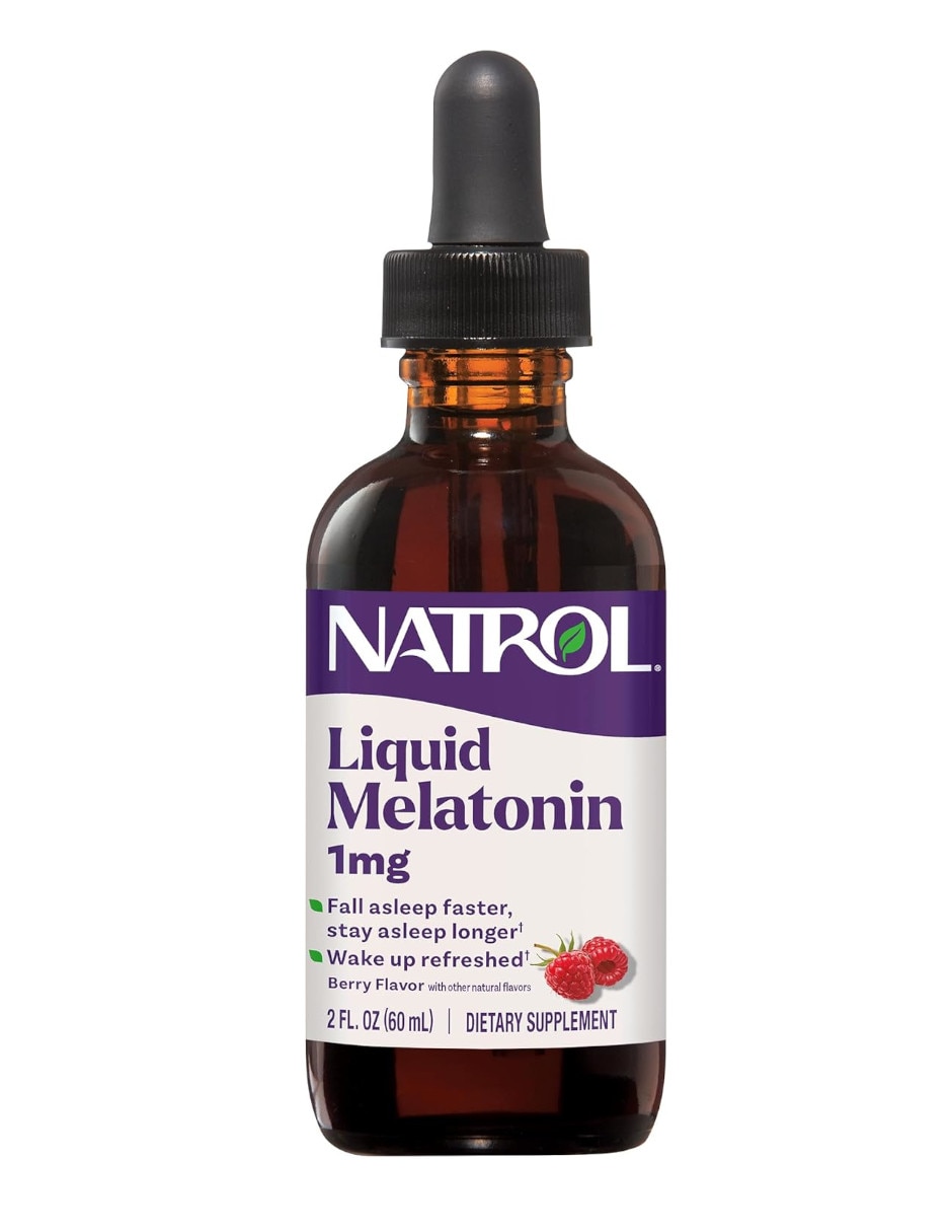 Natrol melatonina líquida de 1 mg sabor berry