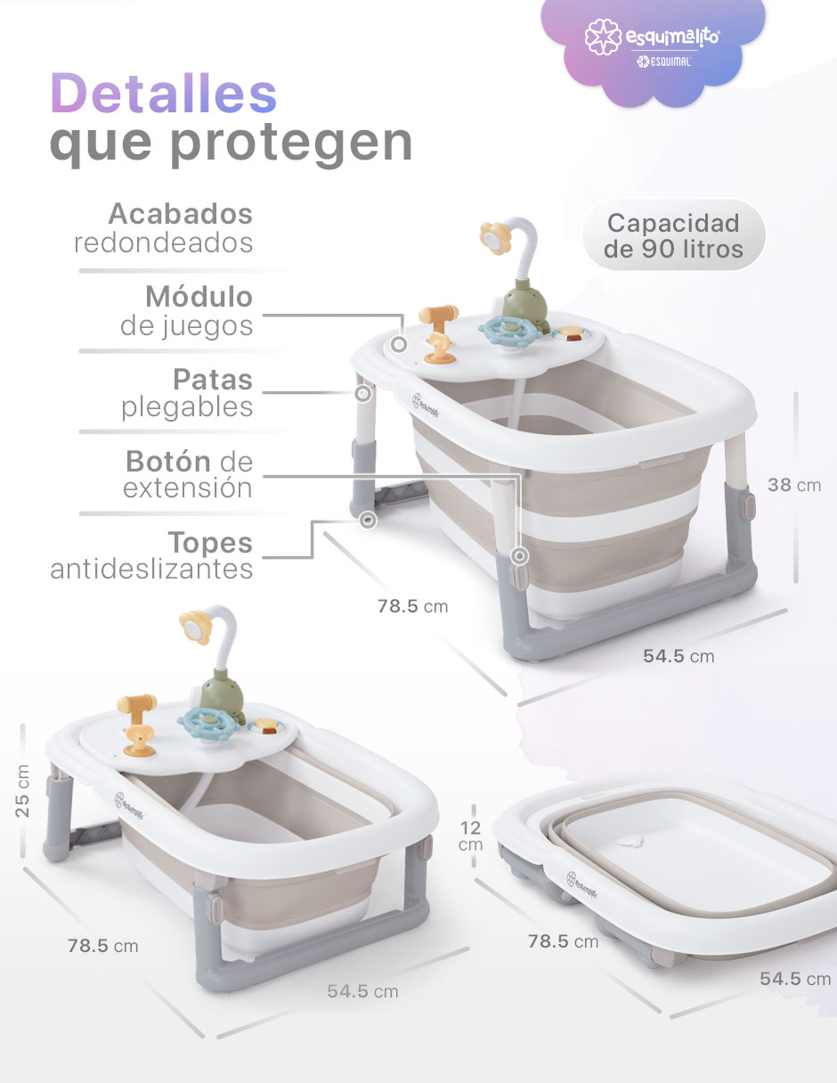 Bañera Esquimal módulo de juegos y regadera de plástico