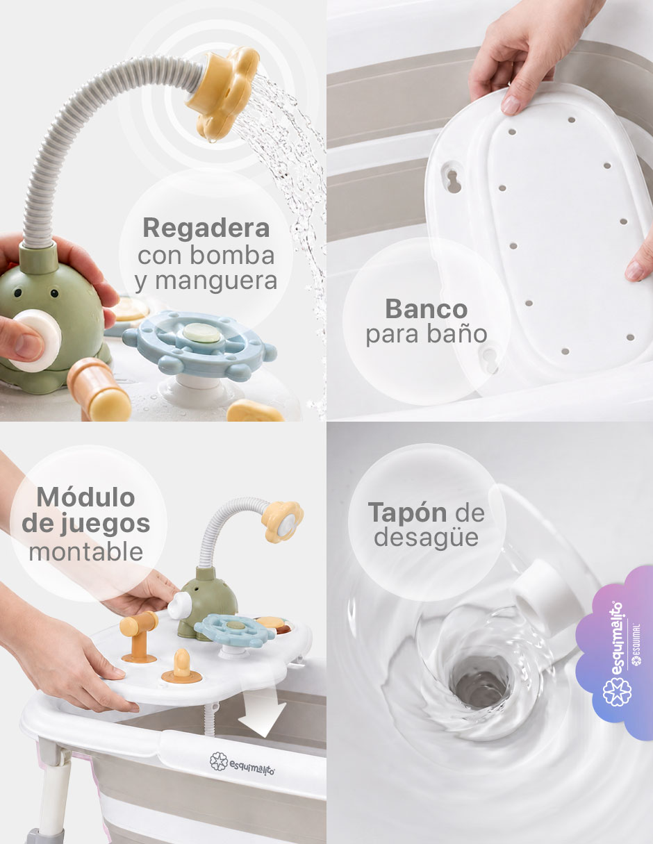 Bañera Esquimal módulo de juegos y regadera de plástico