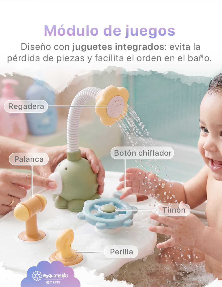 Bañera Esquimal módulo de juegos y regadera de plástico
