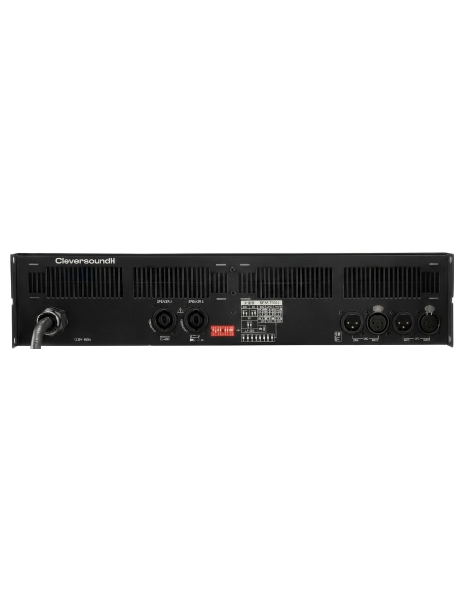 Amplificador Cleversound xl-12000 de 100 - 130 V