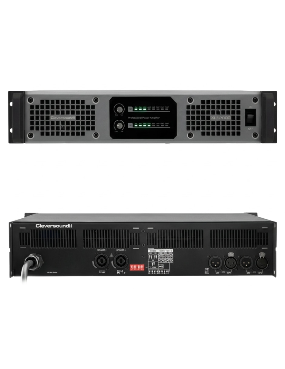 Amplificador Cleversound xl-12000 de 100 - 130 V