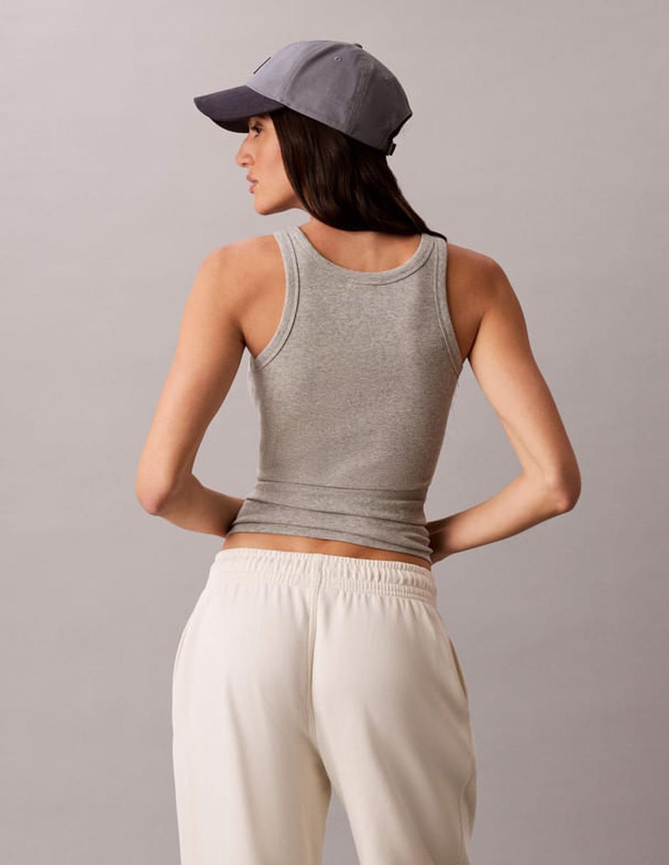 Playera tank sin manga ck cuello redondo para mujer