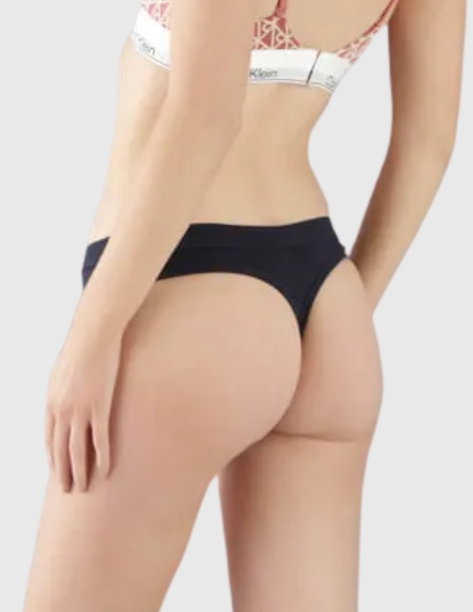 Tanga ck de algodón para mujer