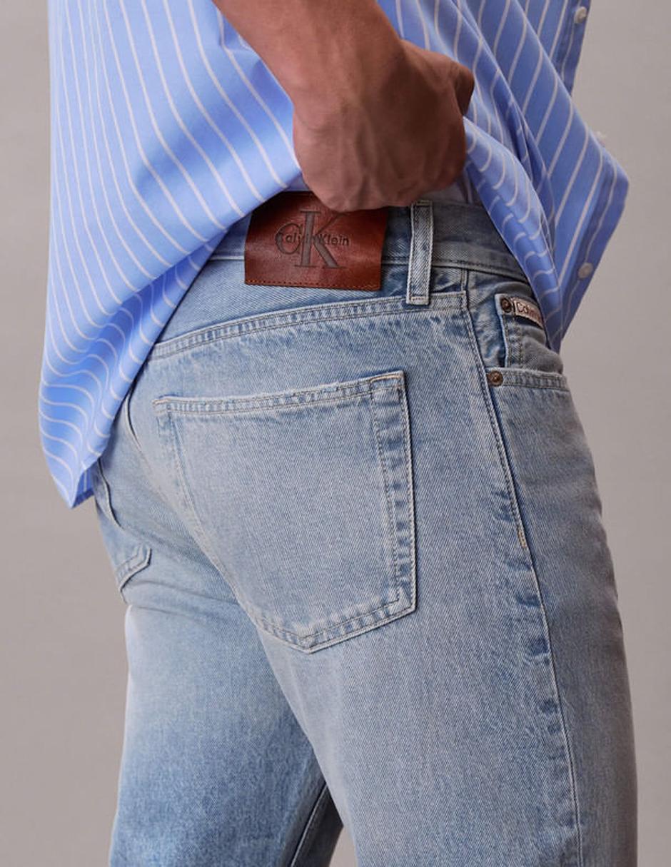 Jeans slim lavado medio para hombre 4