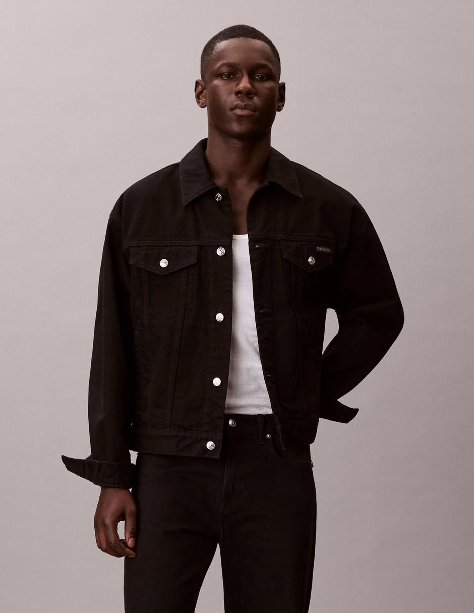 Chamarra casual ck de algodón con bolsillos para hombre
